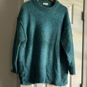Topshop Cozy Teal Sweater